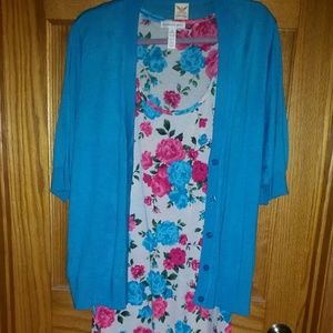 Tank dress and sweater